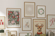Retro Christmas Prints & Cards, a Background Graphic by Laras Wonderland (Thumbnail 2 of 11)