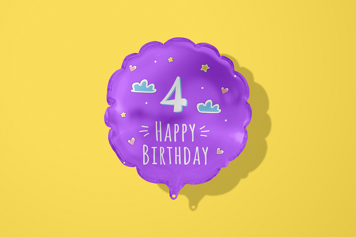 Flower Foil Balloon Mockup, a Mockup by Mockupdaddy (Photo 3 of 3)