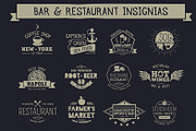 Vintage Restaurant & Bar Insignias, a Branding & Logo Template by Mikko Lemola (Thumbnail 2 of 2)