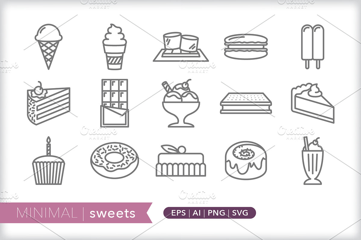 Food 10-pack icon bundle, an Outline Icon by Picture Window (Photo 5 of 12)