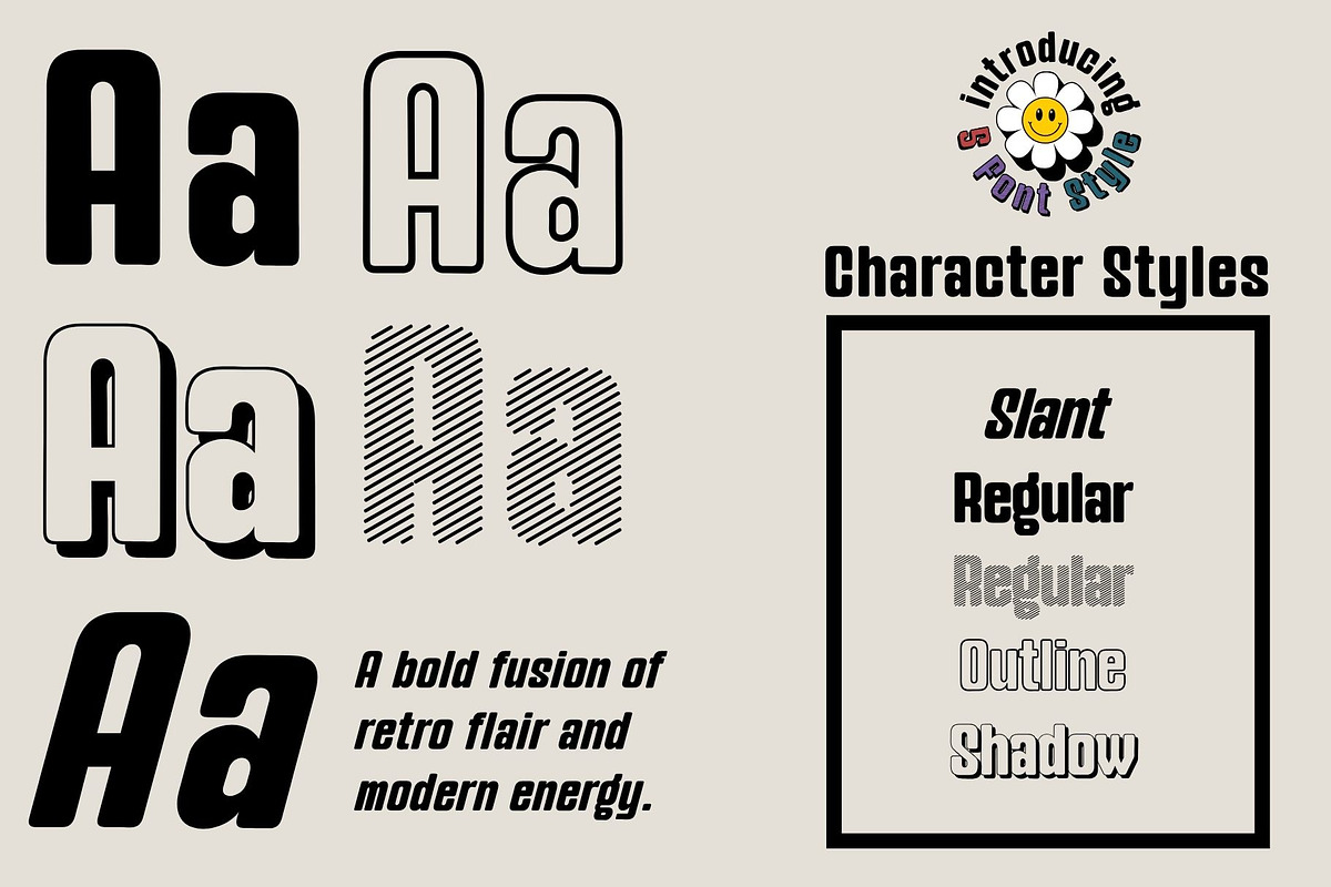 Fox Zine: 5 Font Styles, a Sans Serif Font by Fox7 By Rattana (Photo 2 of 14)