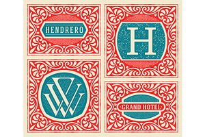 Vintage logos templates, a Branding & Logo Template by OneVectorStock