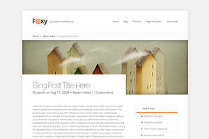 Foxy - Responsive Business Theme