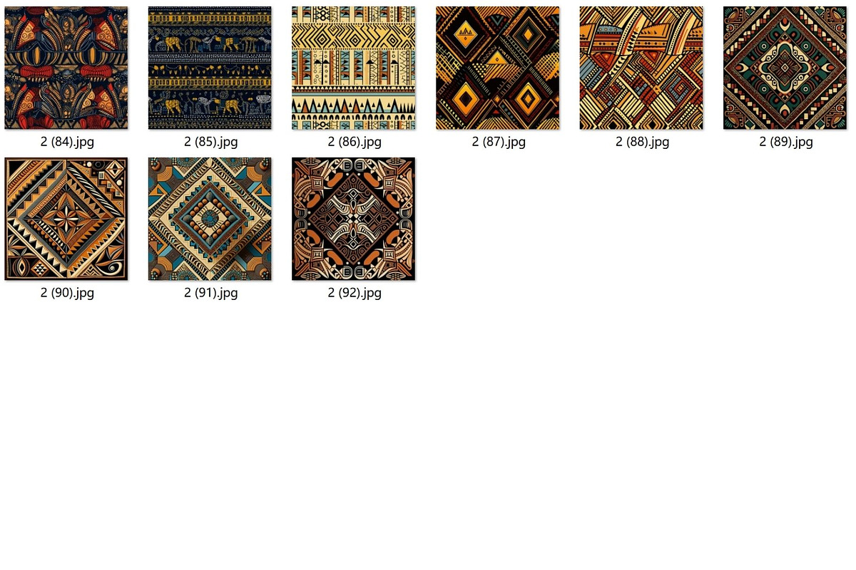 81 African abstract seamless pattern