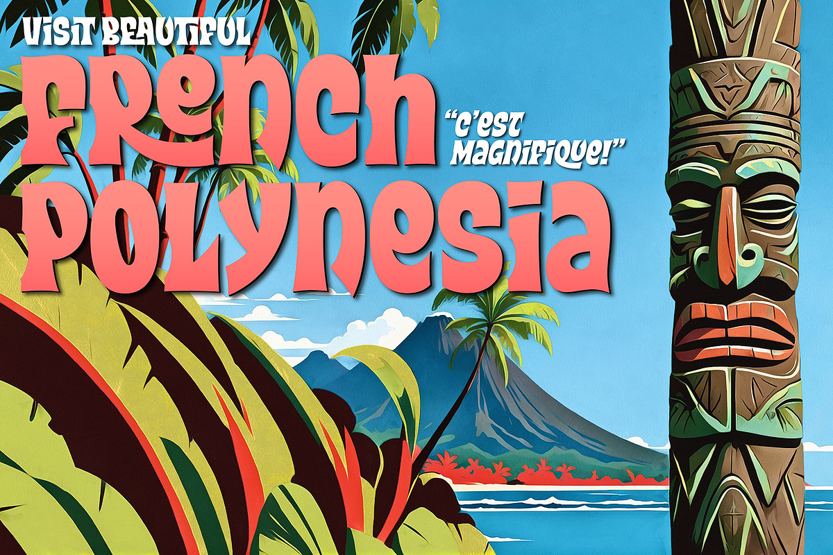 Big Tiki Font, a Sans Serif Font by Mysterylab Designs (Photo 2 of 9)