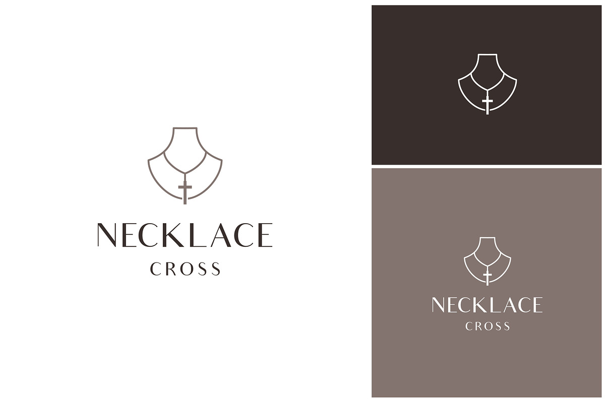 Necklace Cross Pendant Logo, a Branding & Logo Template by ika trisiana (Photo 2 of 2)