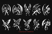 10 Bundle Dark Art Lion Wing Beast, an Illustration by Morspective (Thumbnail 6 of 7)