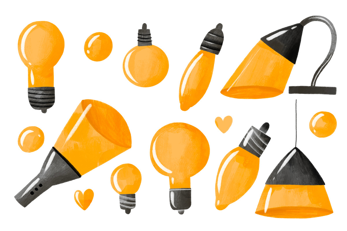 Light Bulb Equipment. Electricity, an Object Graphic by the_myro