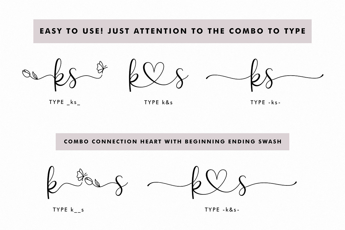 Gita Lian - Wedding Heart Font, a Script Font by Jimtype Studio (Photo 5 of 11)