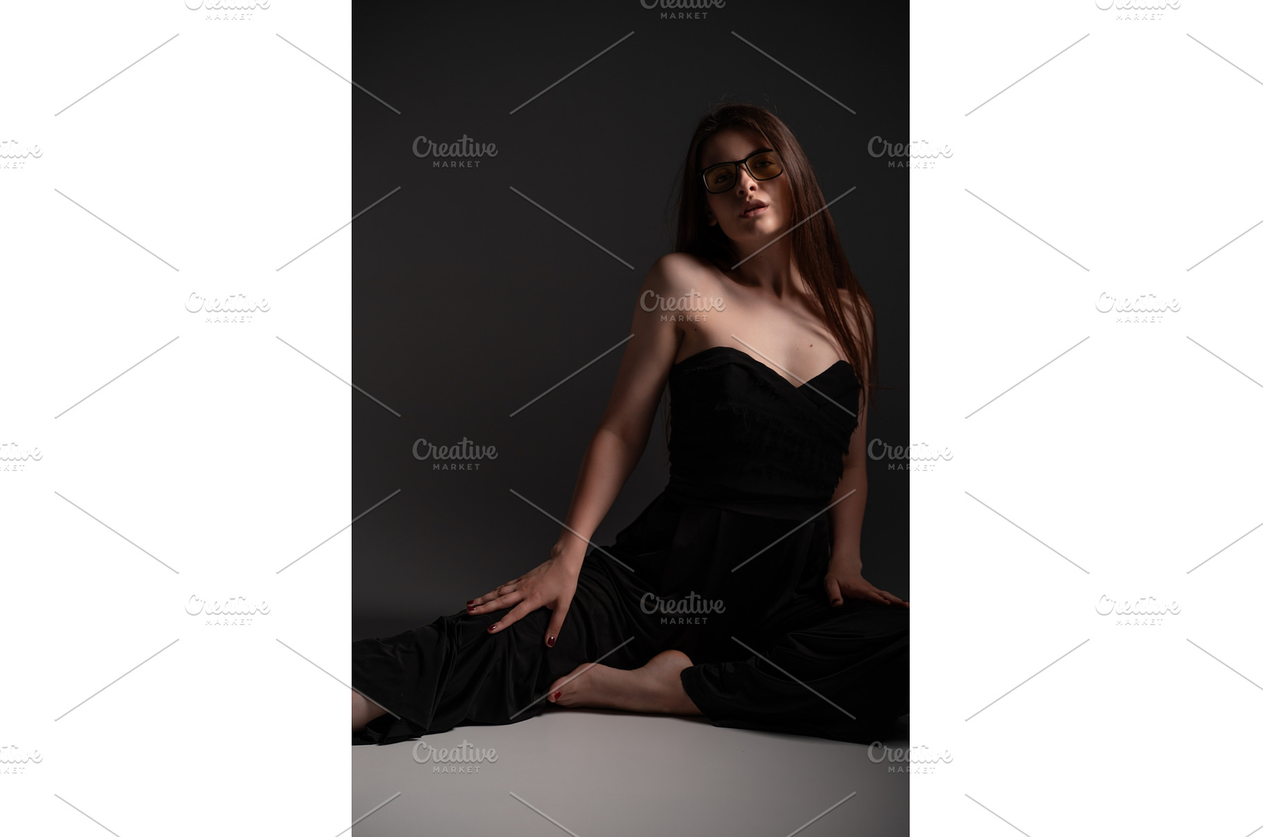 Young woman in stylish black, a Person Photo by volodymyrshtun13795