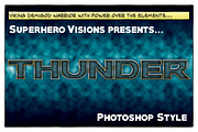 10 Photoshop Styles: Superheroes v1, a Layer Style Add-On by SuperheroVisions (Thumbnail 10 of 15)