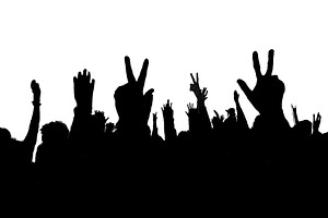 Crowd at music event back view isolated graphics, a Person Illustration by DanFLCreativo