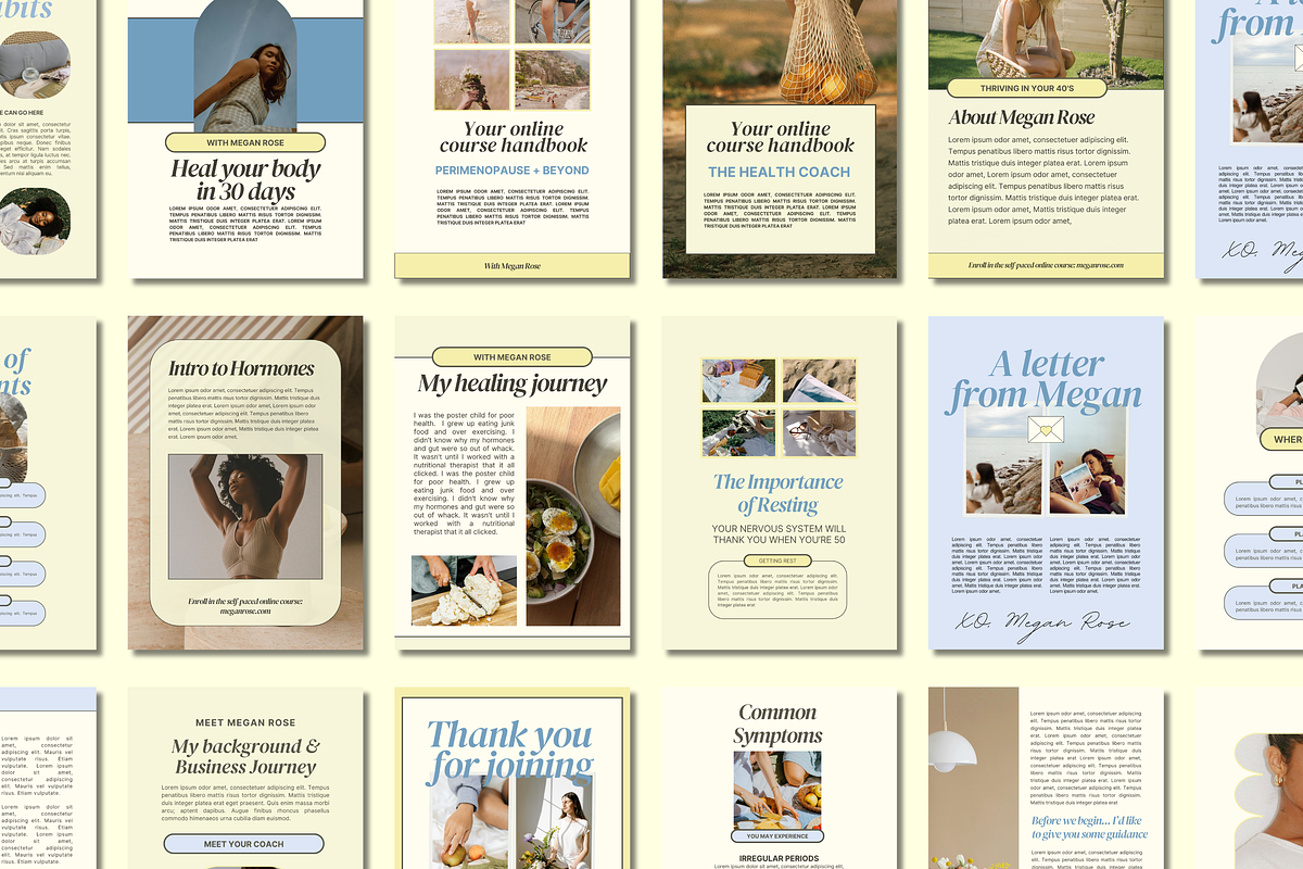 Health Coach Canva Workbook Template preview 7