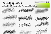 Procreate Japanese ink brush&stamps, a Brush Add-On by ProcreateiBox (Thumbnail 8 of 11)