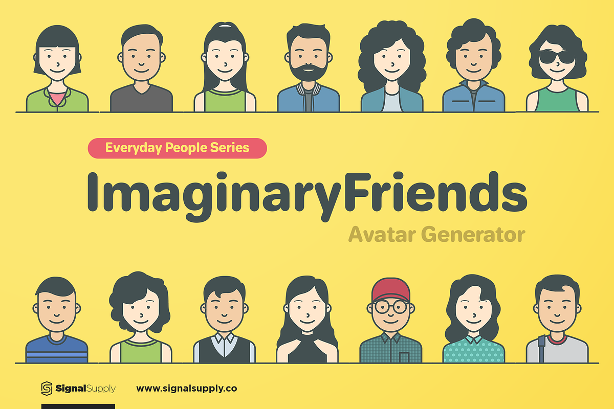 ImaginaryFriends Avatar Generator, an Illustration by SignalSupply (Photo 1 of 8)