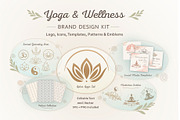 Yoga & Wellness Vector Kit - Icons, a Graphic by Svetlana Voloshina (Thumbnail 1 of 8)