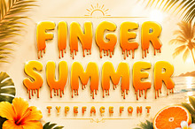 Finger Summer - Display font