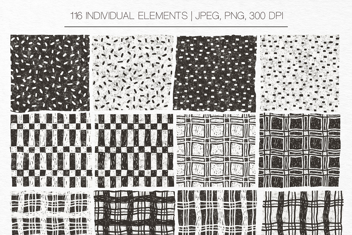 Linocut Patterns, a Pattern Graphic by GVGraphics (Photo 6 of 15)