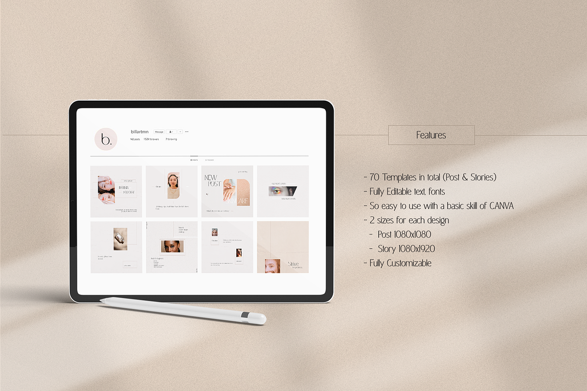 Allure Social Media Kit Canva, a Social Media Template by goodesign (Photo 14 of 14)