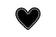 Stitched Heart Silhouette Vector Bun, an Illustration by Designs_River (Thumbnail 2 of 41)