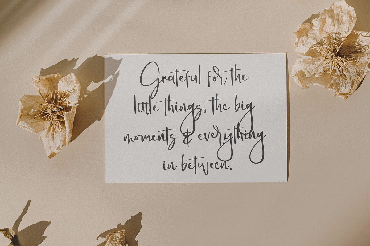 Bliss Serenity, a Script Font by BearyType Studio (Photo 5 of 6)