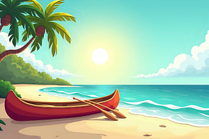 Create a flat cartoon vector of a ca, a Photo by LOGOCREATIVE