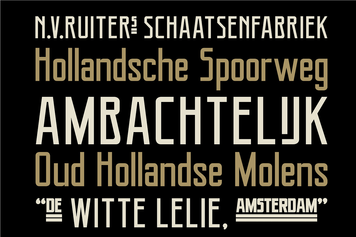 Ambachtelijk, a Font by The Old Type Foundry (Photo 1 of 7)