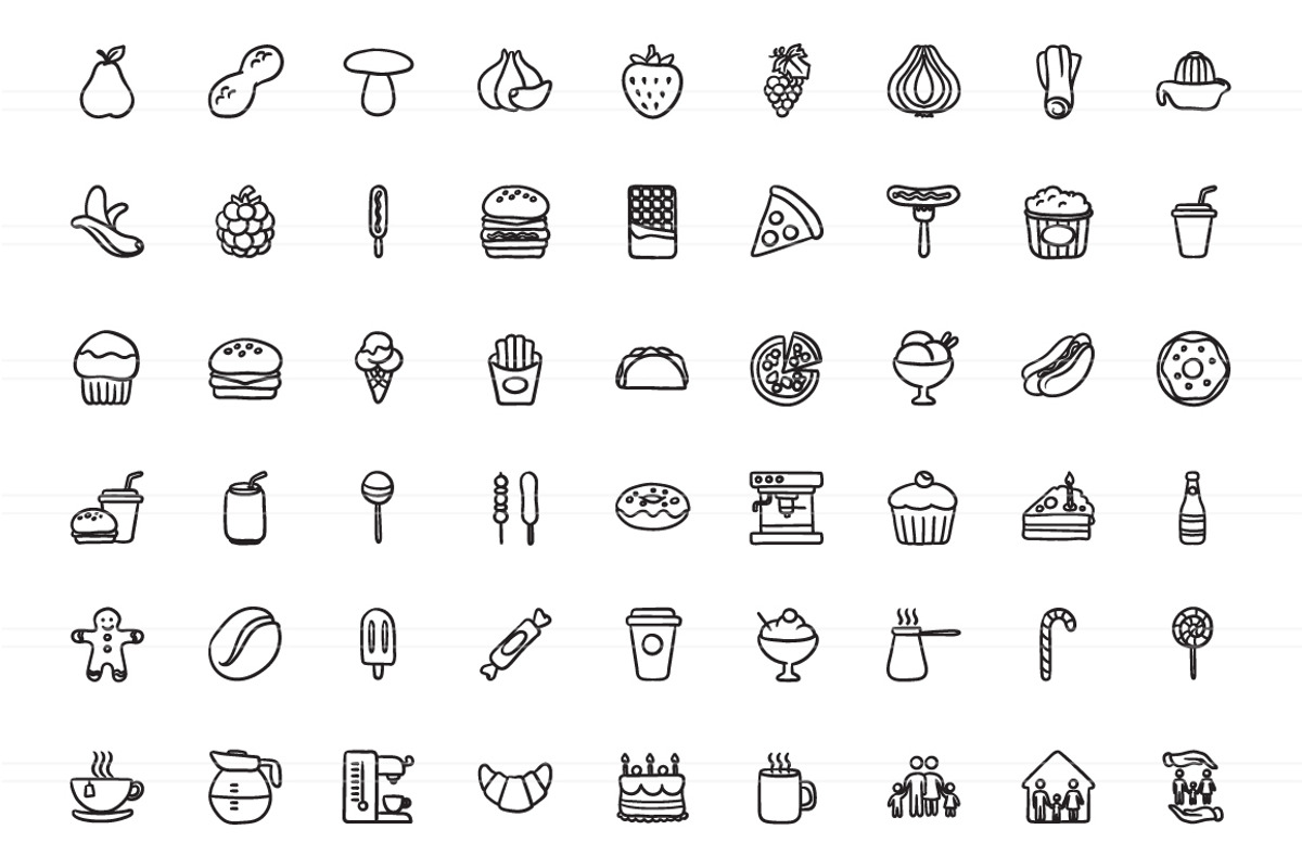 2100 Hand drawn vector icons, an Outline Icon by Visual Generation (Photo 14 of 43)