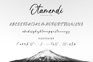 Otamendi Signature Font