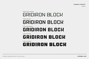 Gridiron Block, a Font by VarsityType® (Thumbnail 5 of 8)