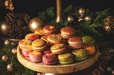 Colorful macarons dessert, a Background Photo by Grafvision photography