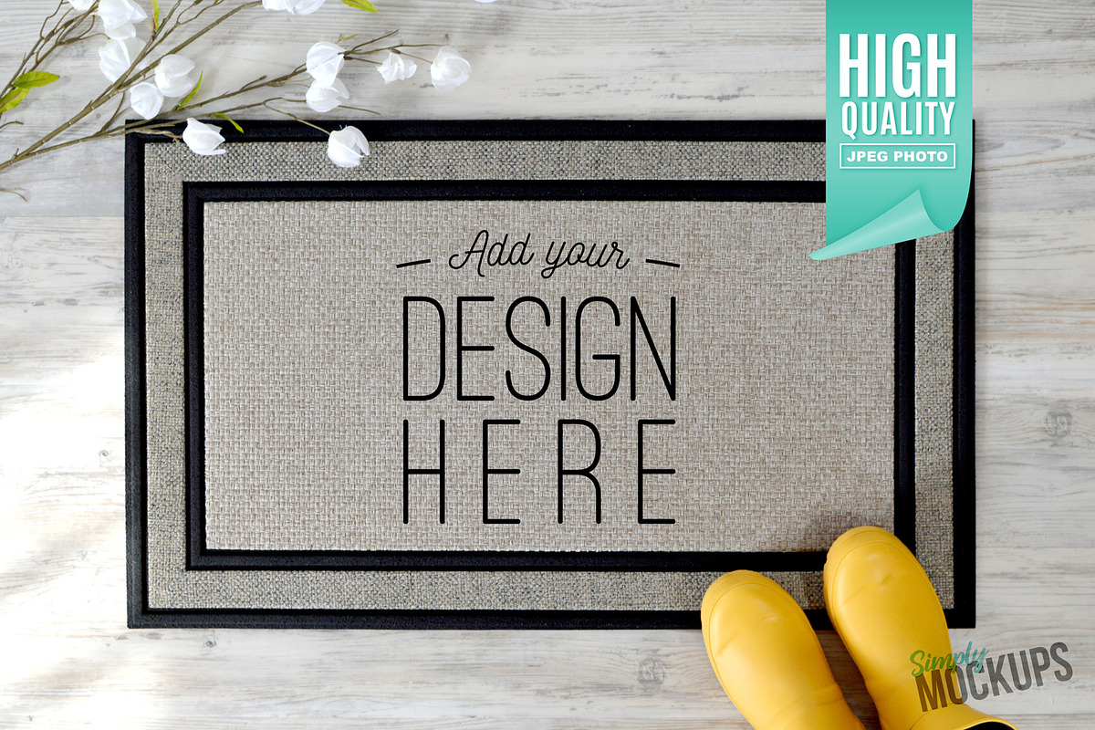 Sublimation Doormat Mockup, a Product Mockup by Simply Mockups (Photo 1 of 2)