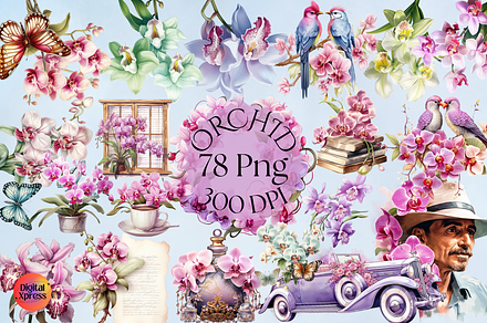 Orchid Flower Clipart