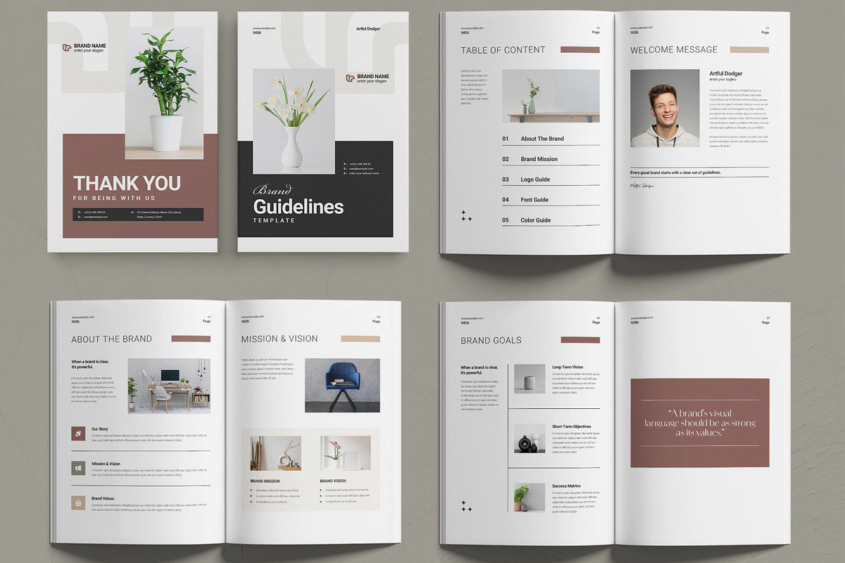 Brand Guidelines Template Layout, a Brochure Template by MightyDesign (Photo 2 of 6)