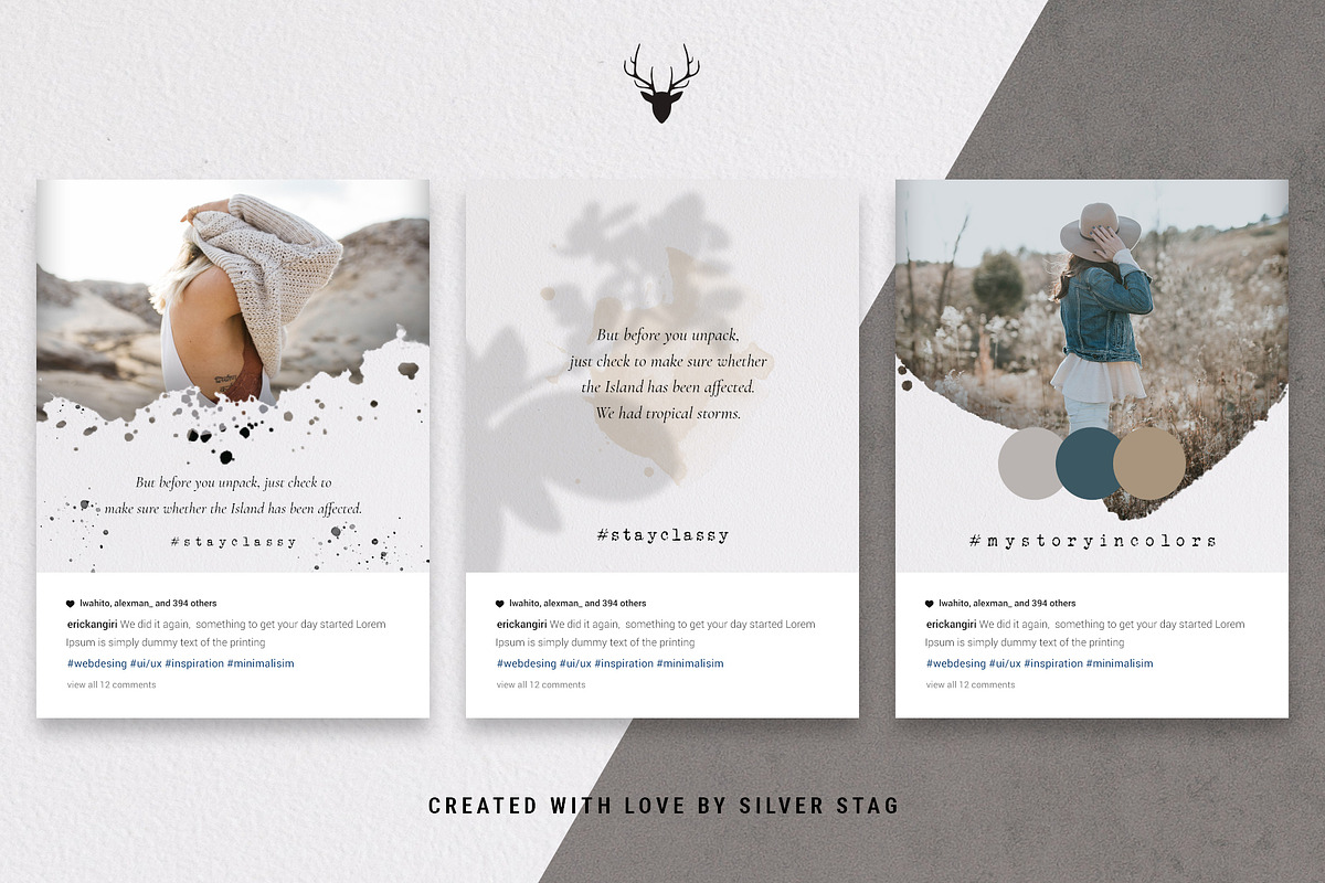 #InstaLove Instagram Posts & Stories, a Social Media Template by SilverStag Type Foundry (Photo 13 of 21)