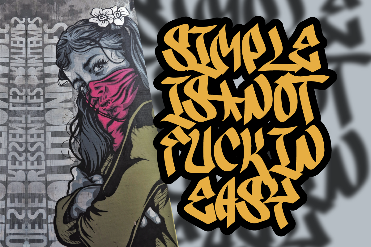 Suctenss Urban Graffiti Font, a Blackletter Font by Ronny Studio (Photo 4 of 9)