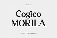 Cogico Morila Font Branding Serif
