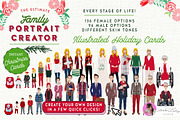 Christmas - Family Portrait Creator, an Illustration by Lauren Lesley Studio (Thumbnail 2 of 14)