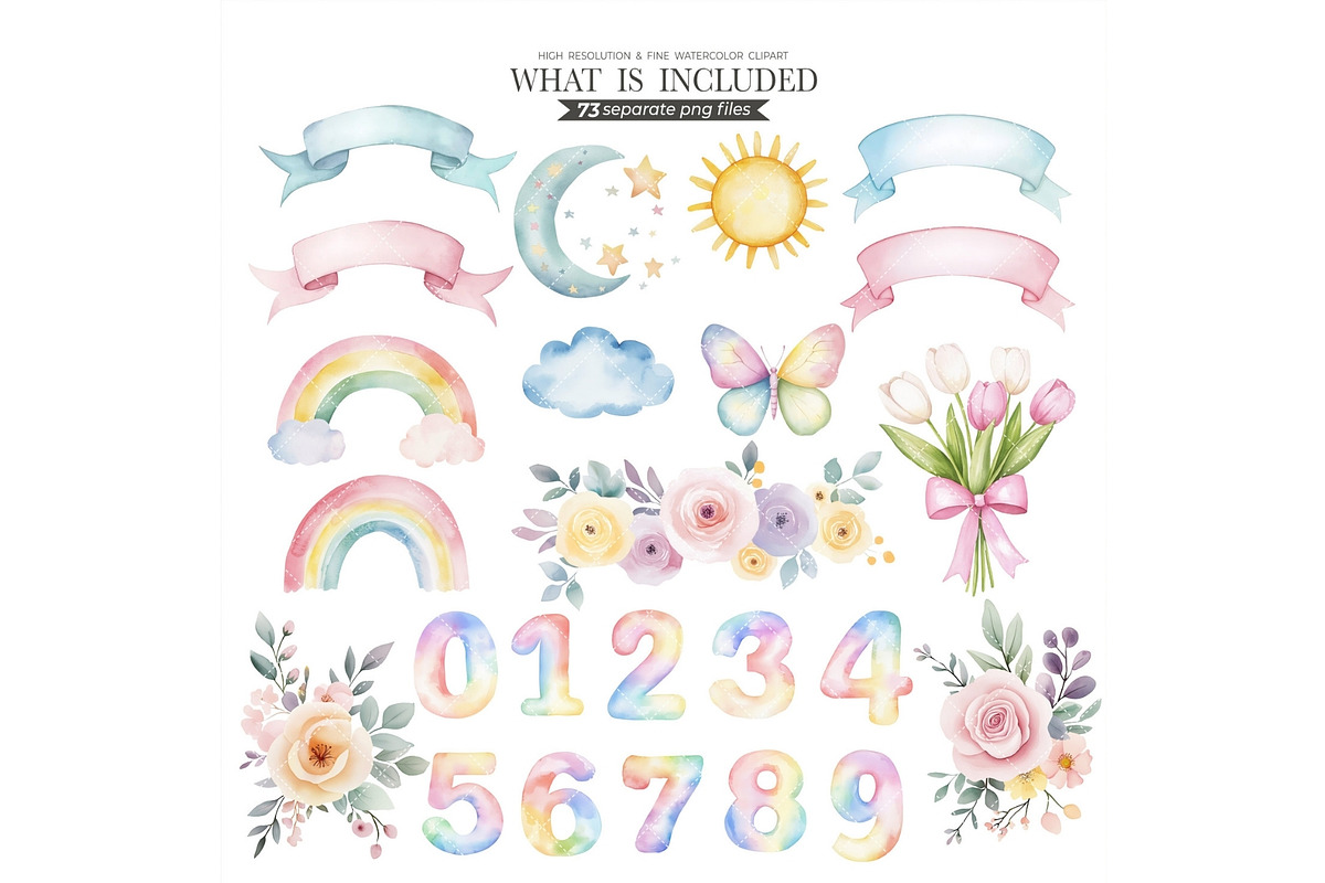 Farm Birthday Watercolor Clipart, an Illustration by CharmClipart (Photo 4 of 8)