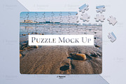 Puzzle Mock Up, a Product Mockup by JSquarePresents (Thumbnail 1 of 6)