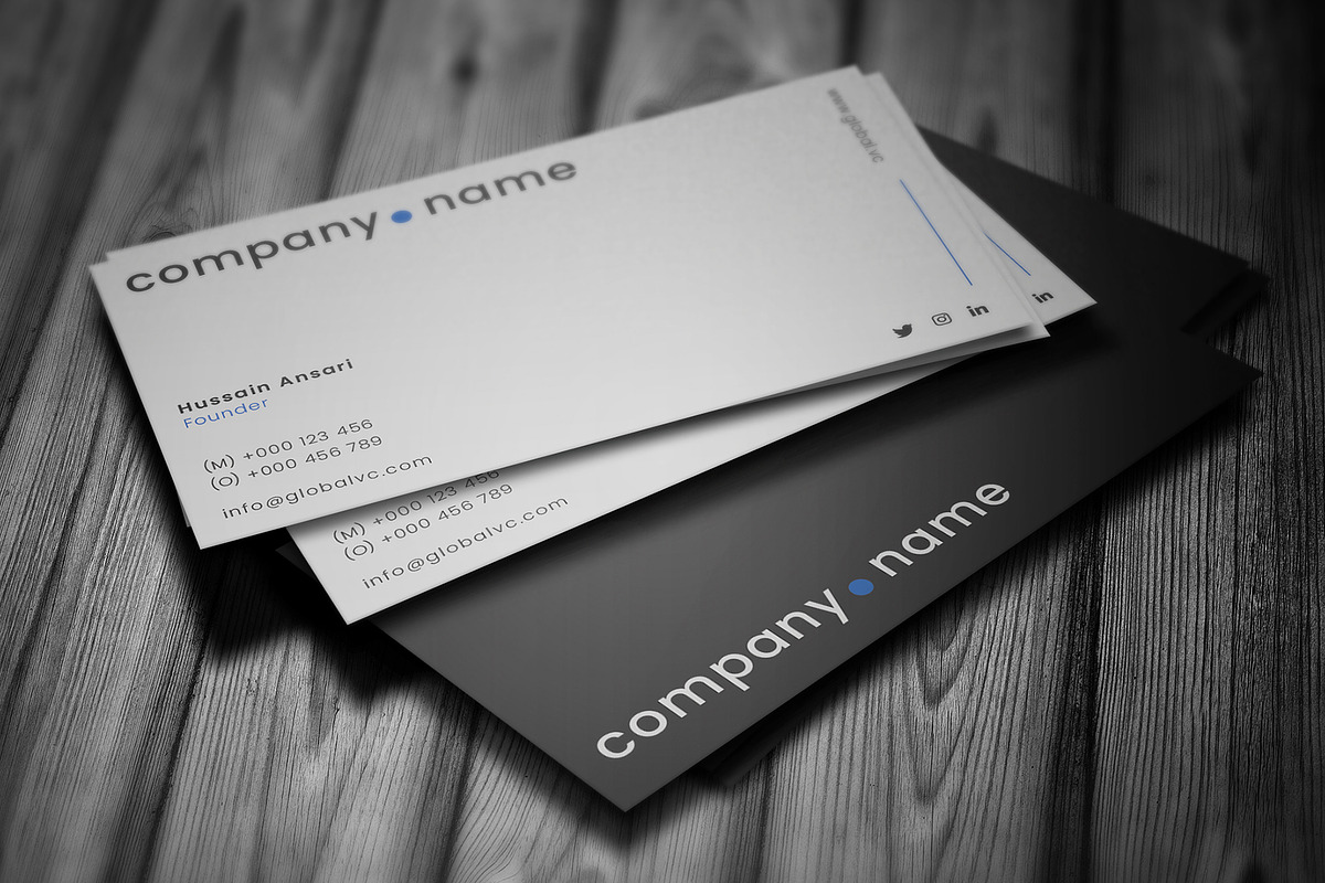Modern Simple Business Card, a Business Card Template by Saman Osama (Photo 6 of 6)