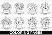 Floral Bouquet Line Art Set, an Illustration by BIPLOB EXPERT (Thumbnail 1 of 9)