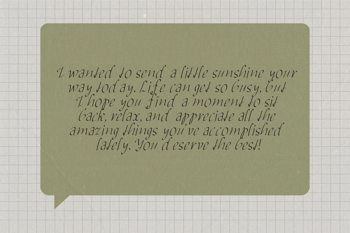 Romantic Handwritten Caligraphy Font, a Script Font by Ashiya Pixel (Photo 8 of 13)