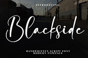 Blackside | Script Font, a Handwritten Font by Scratchones (Thumbnail 1 of 8)