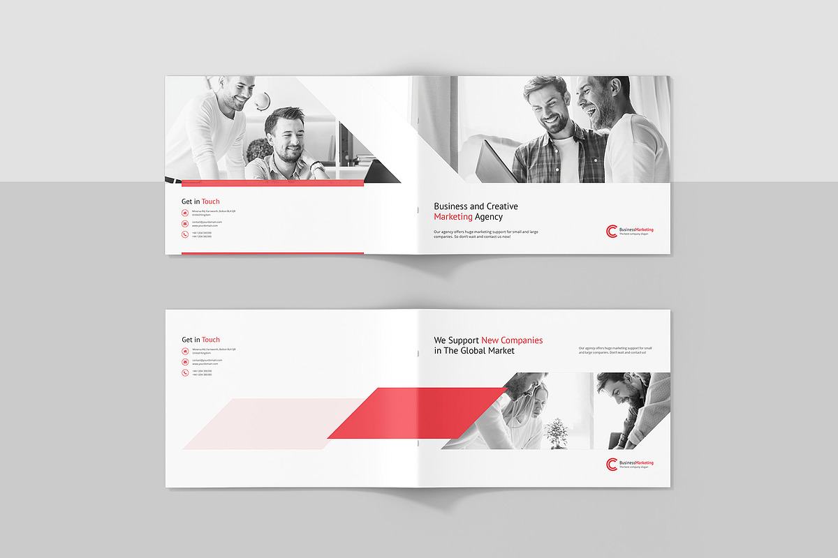Business Marketing Company Landscape, a Brochure Template by artbart (Photo 6 of 9)