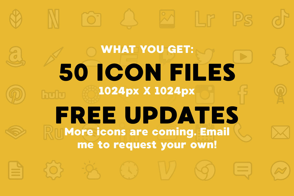 Bold iOS 14 iPhone Custom App Icons, an Icon by Cornfield Studio (Photo 4 of 4)