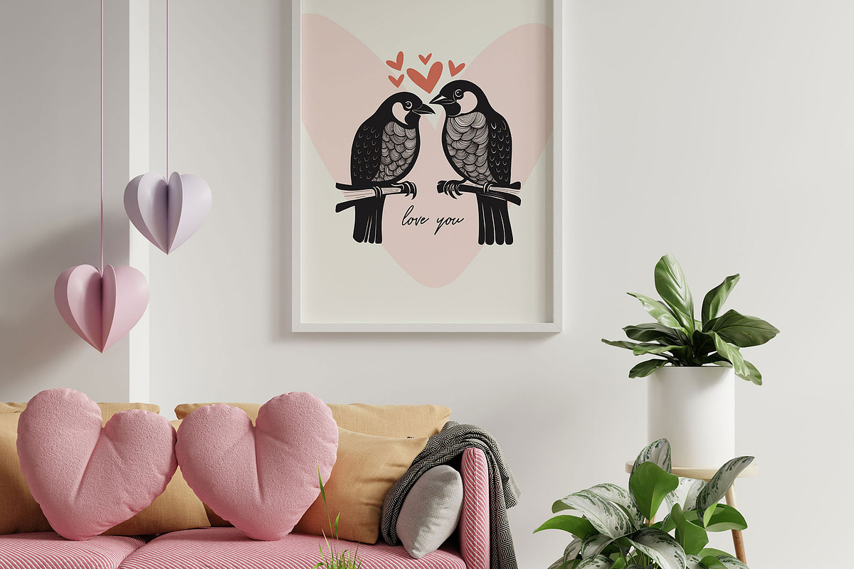 Linocut Love | Poster Builder, an Object Graphic by KetteCreate (Photo 8 of 22)