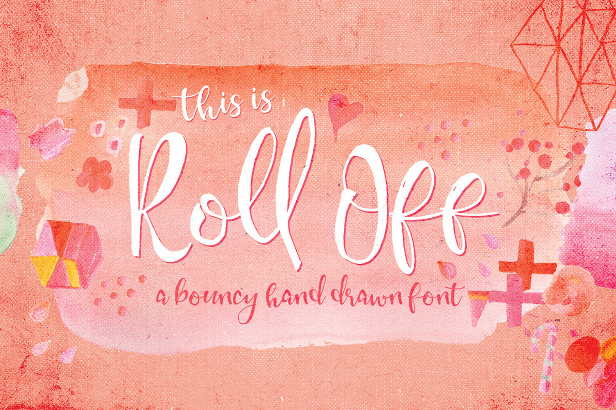 Font & Watercolor Bundle 92% OFF, a Font by Creativeqube Design (Photo 13 of 28)
