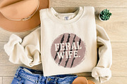 Feral Wife Typography Design PNG, an Illustration by SharpMarketplace (Thumbnail 8 of 9)