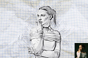 Realistic Pencil Sketch FX Photoshop, an Action Add-On by Studio Retouch (Thumbnail 11 of 14)